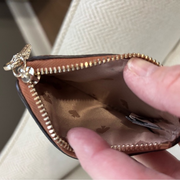 Kate Spade Tan Leather Coin Purse - Picture 3 of 5
